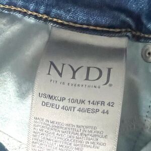 Not Your Daughters Jeans. (NYDJ) Women's blue jeans, size 10